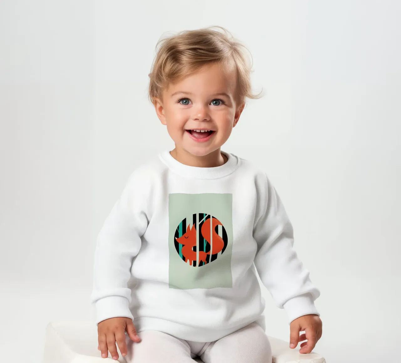 Fox baby sweatshirt by Doozal