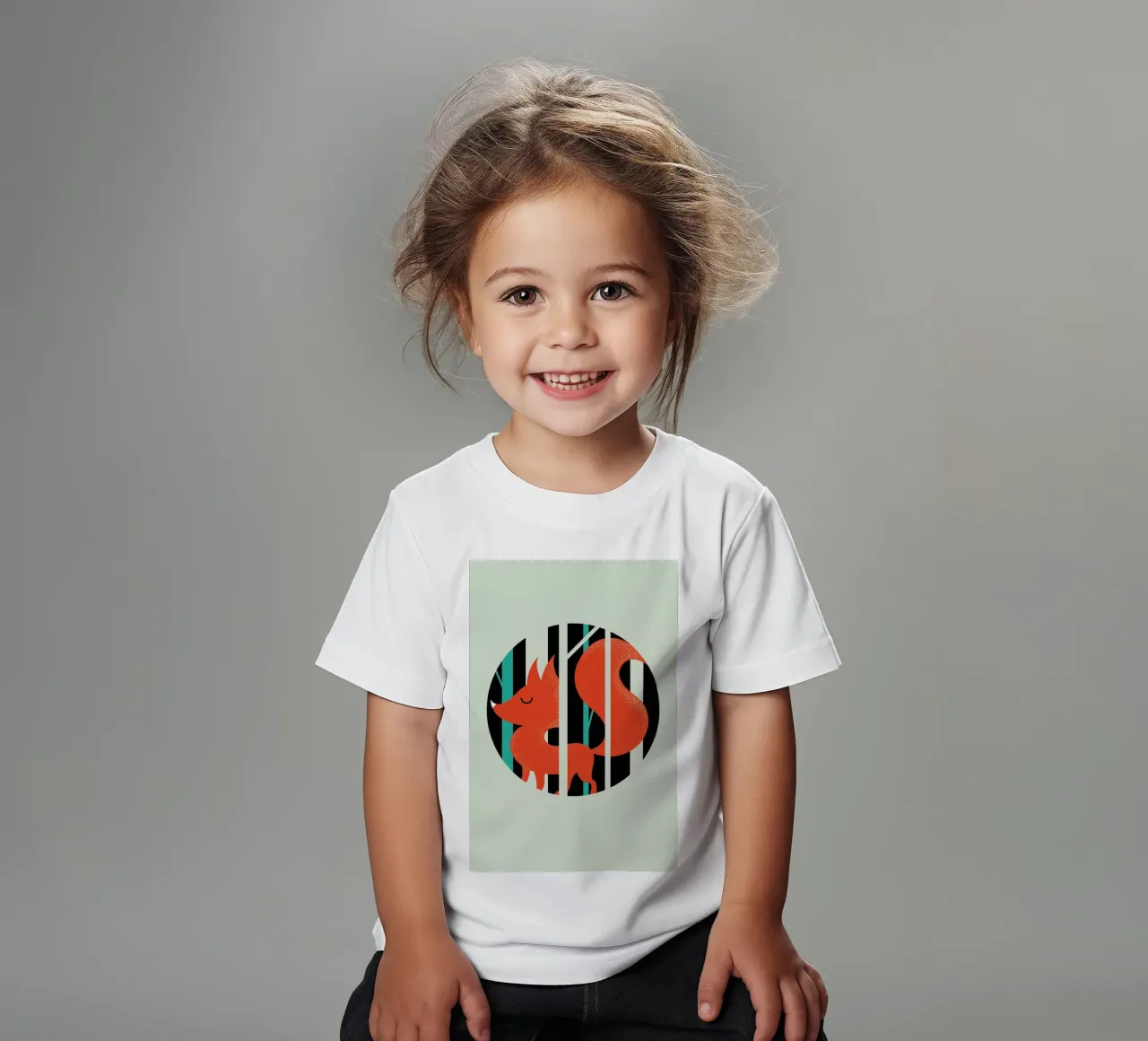 Fox t-shirt bambini da Doozal