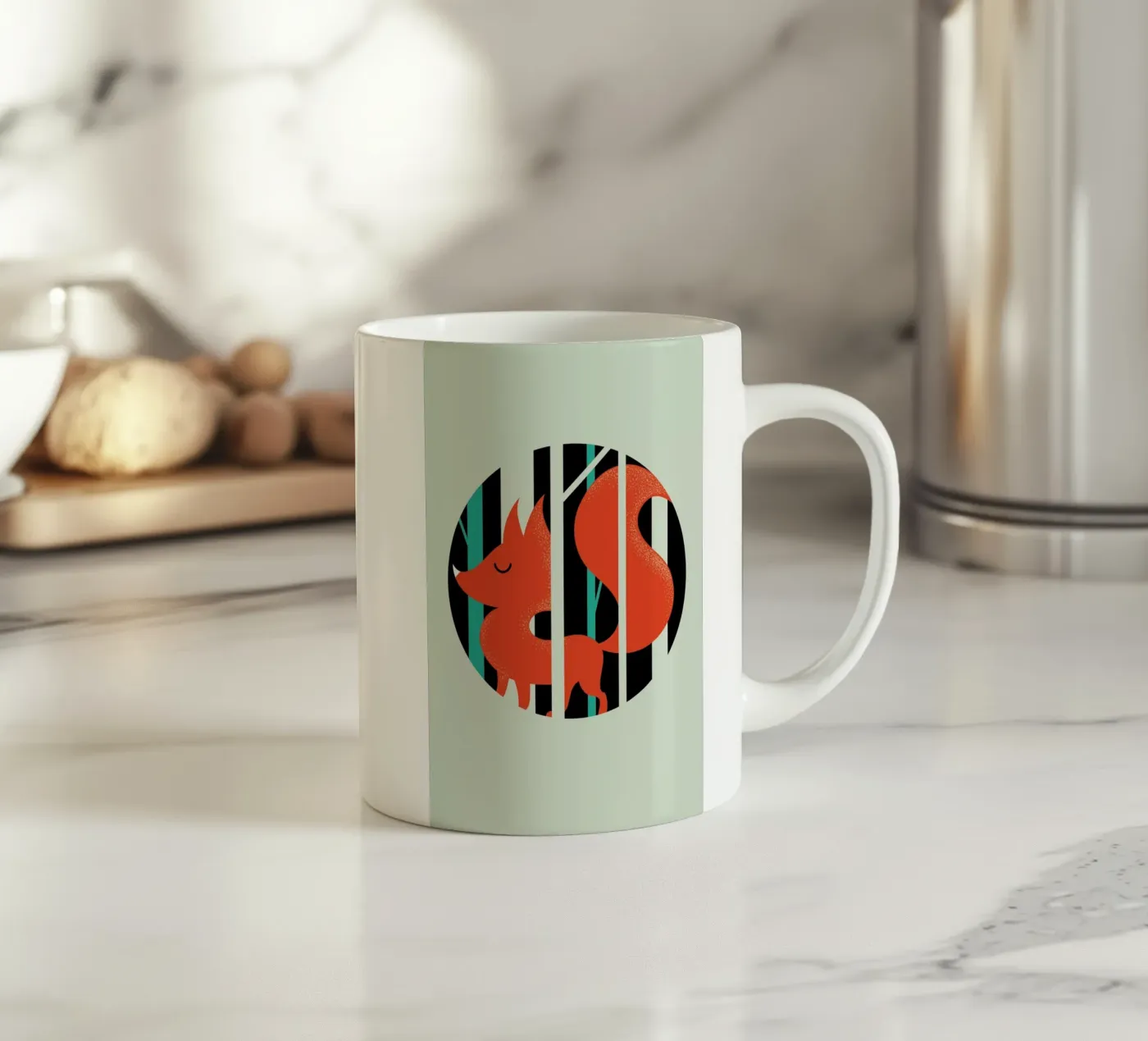 Fox tazza in ceramica da Doozal