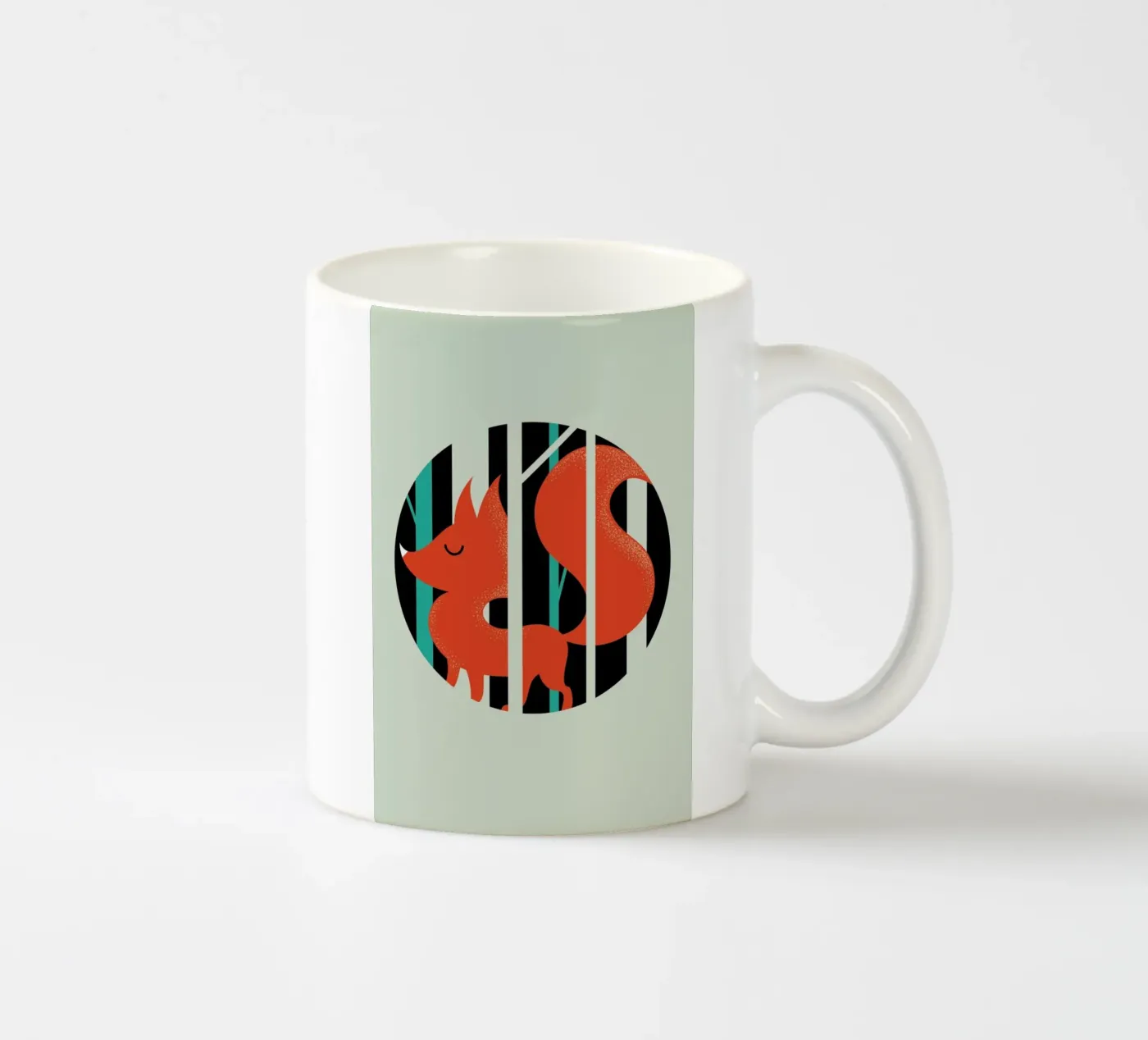 Fox ceramic mug by Doozal