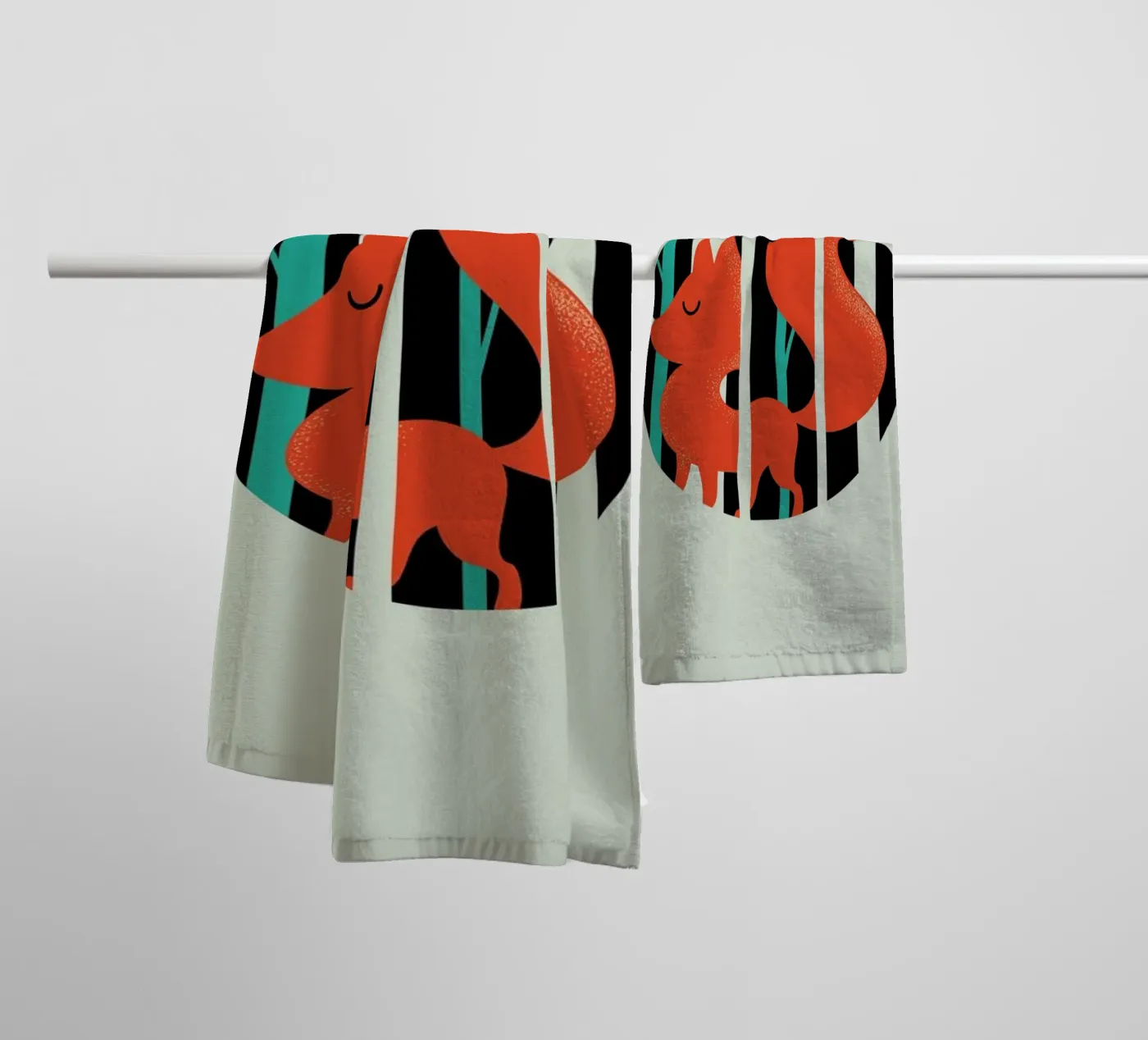 Fox badhanddoek van Doozal