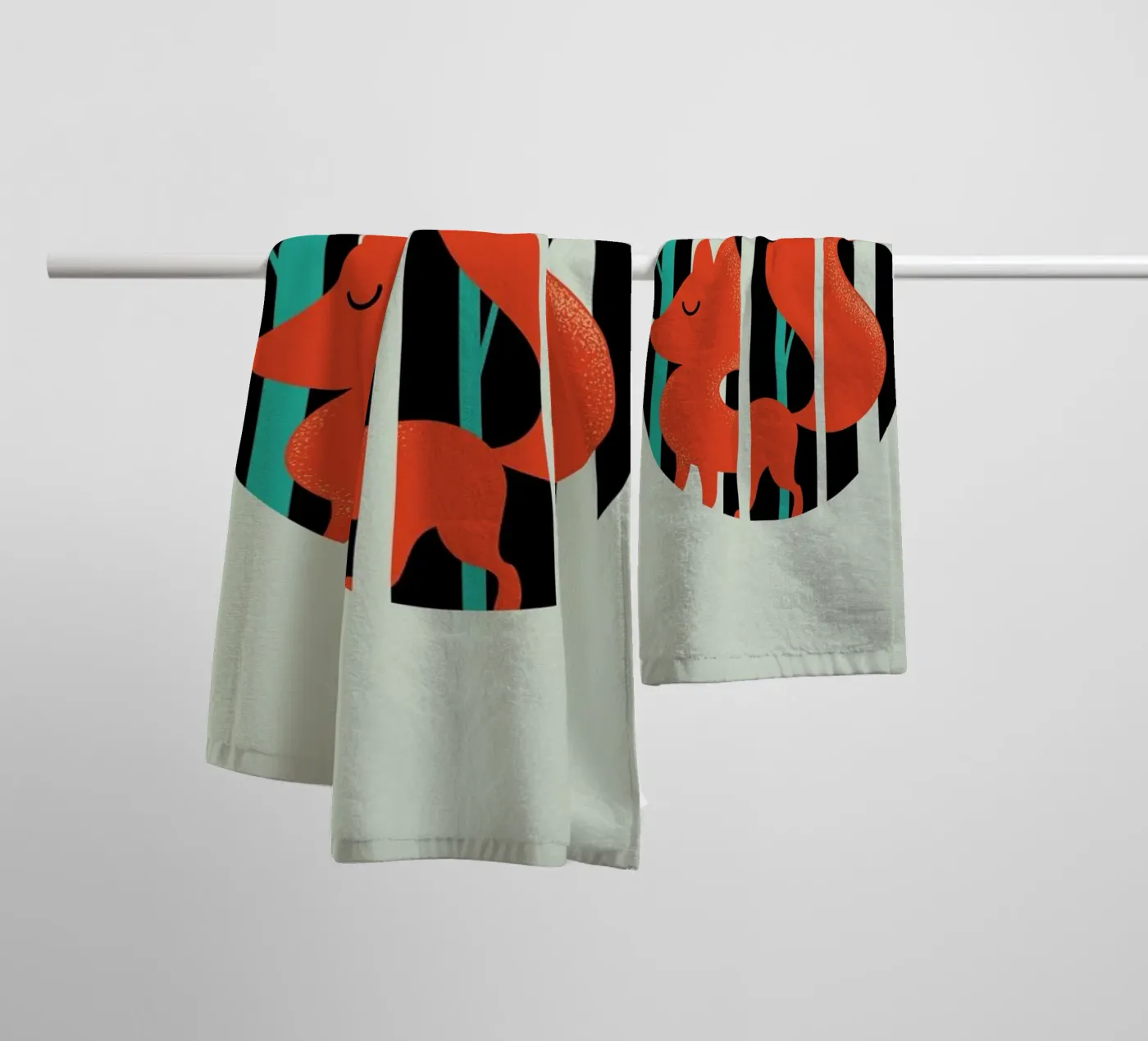 Fox badhanddoek van Doozal