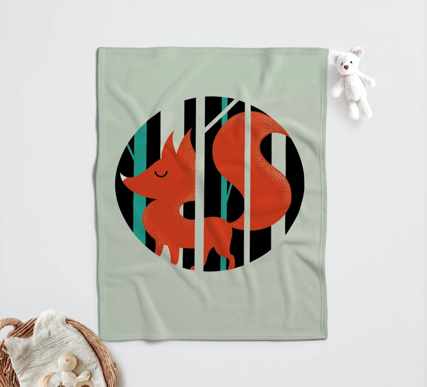 Fox fleecedeken van Doozal