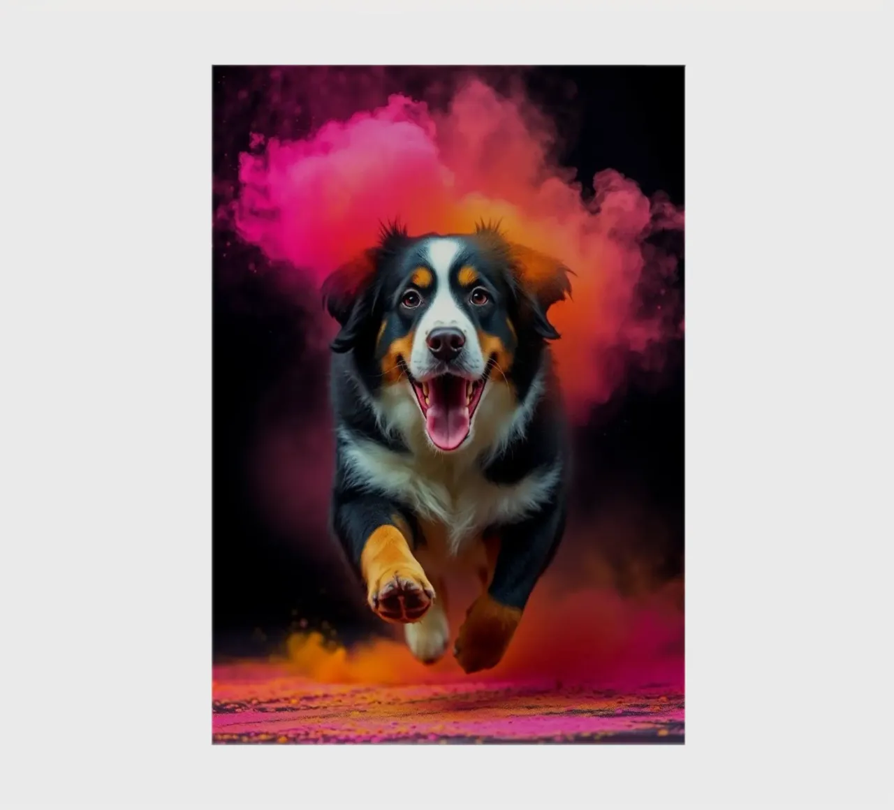 The colorful Bernese Mountain Dog #88 notebook by Yumis.Beargang.and.Me