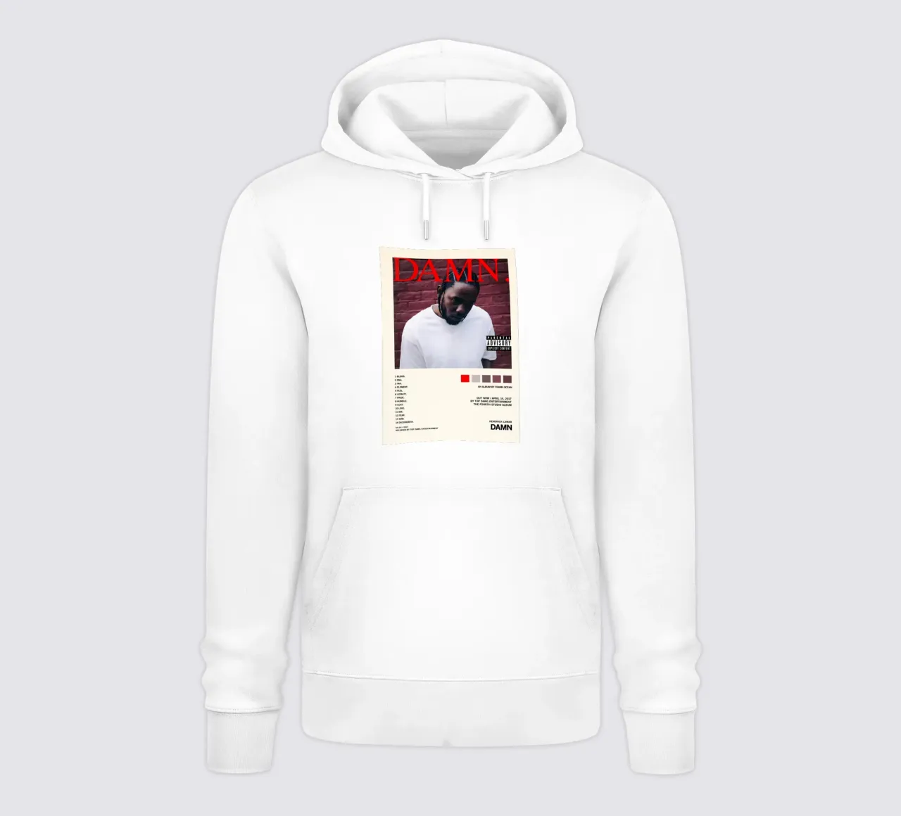 Damnn/Kendrick Lamar felpa con cappuccio da Attaboy Dsgn