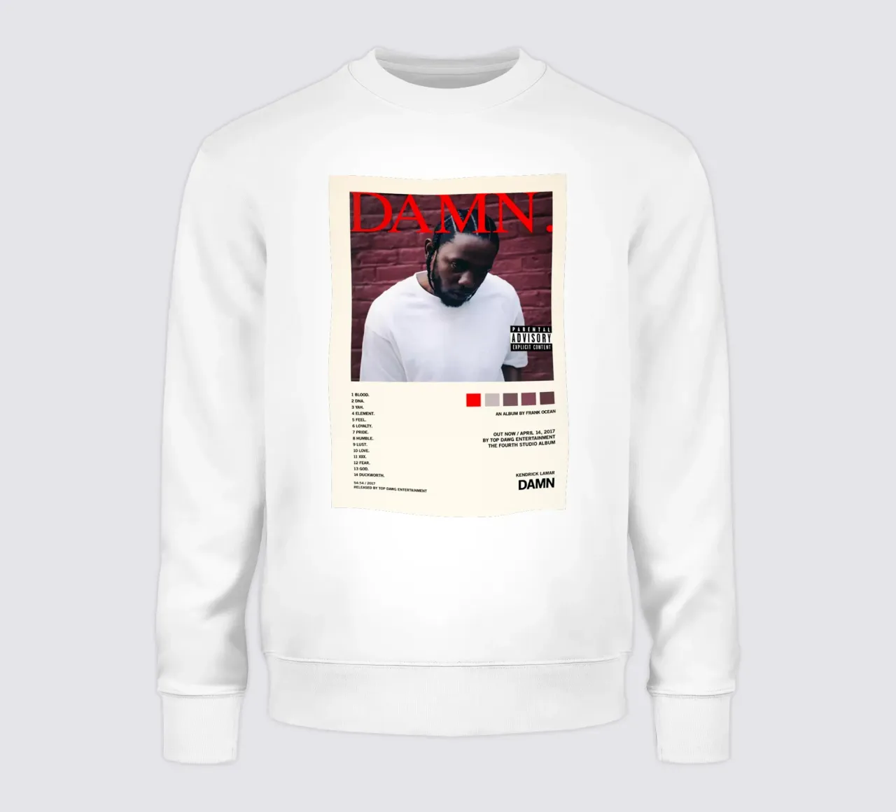 Damnn/Kendrick Lamar felpa da Attaboy Dsgn
