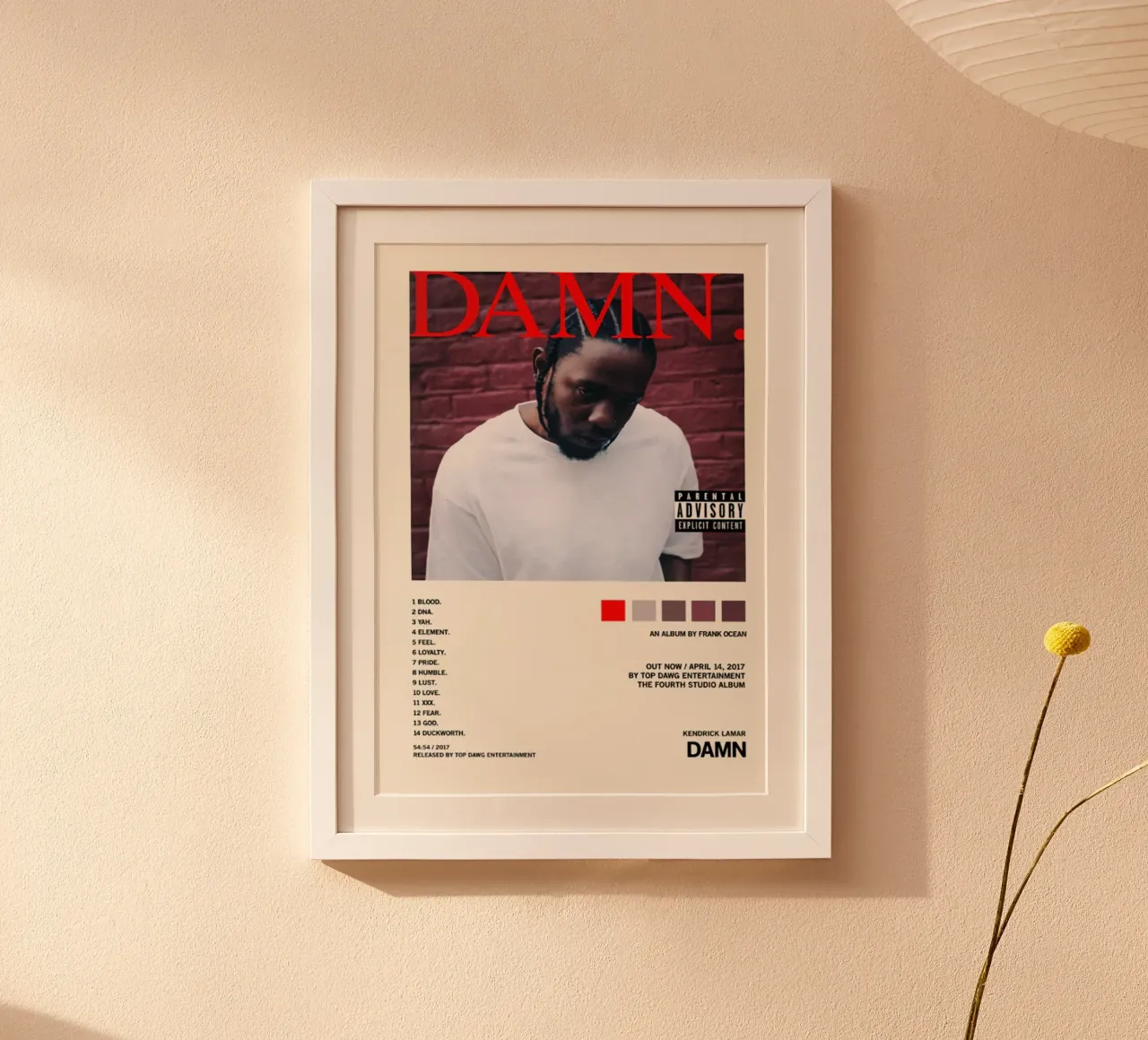 Damnn/Kendrick Lamar carta hahnemühle da Attaboy Dsgn