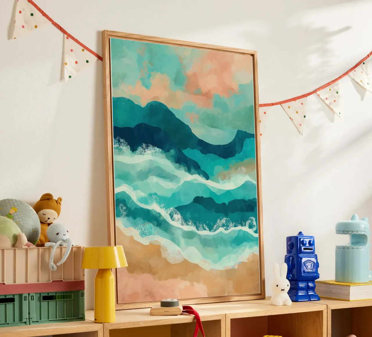 Spiaggia astratta plexiglass da Imagine