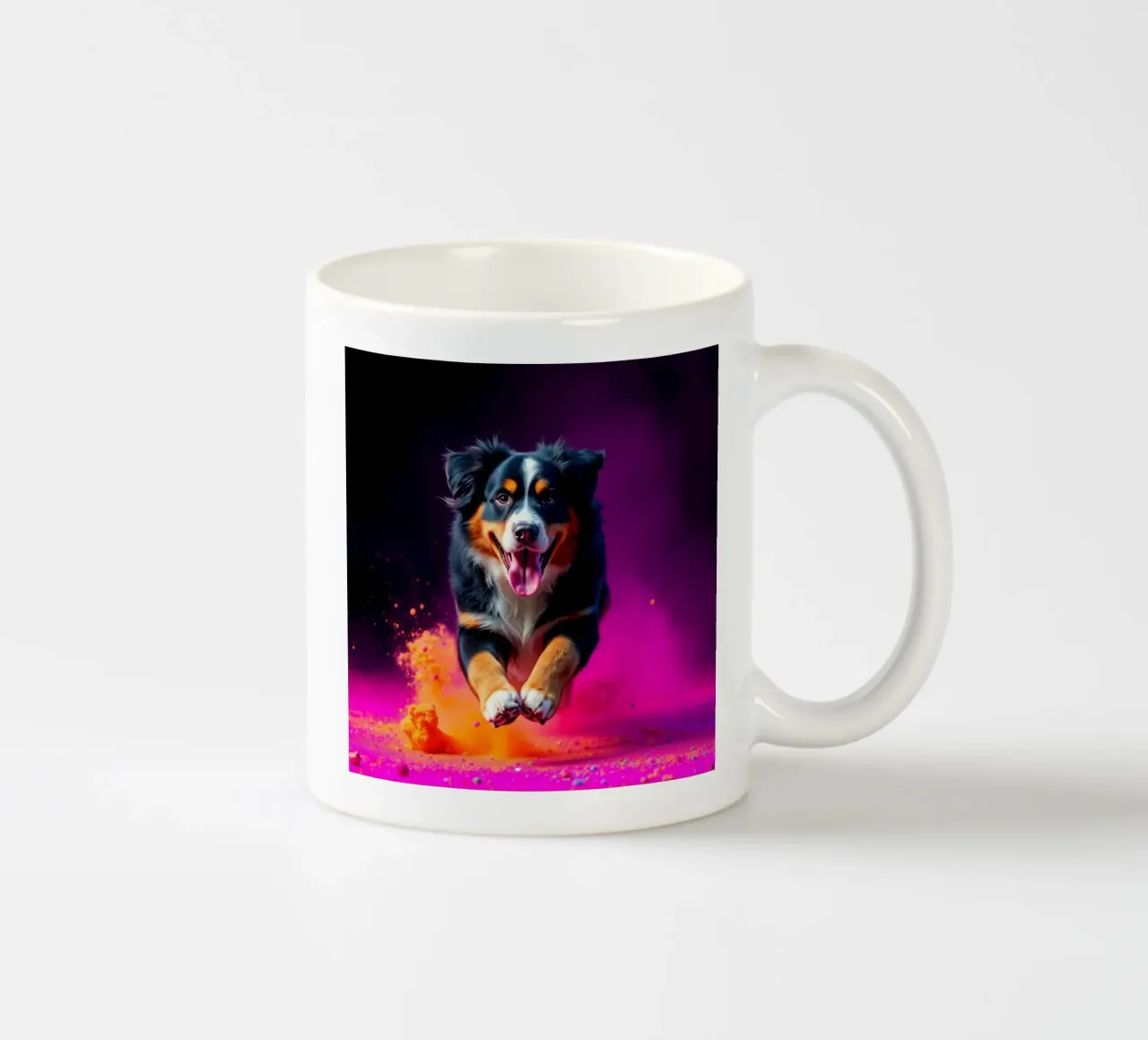 The colorful Bernese Mountain Dog #89 ceramic mug by Yumis.Beargang.and.Me
