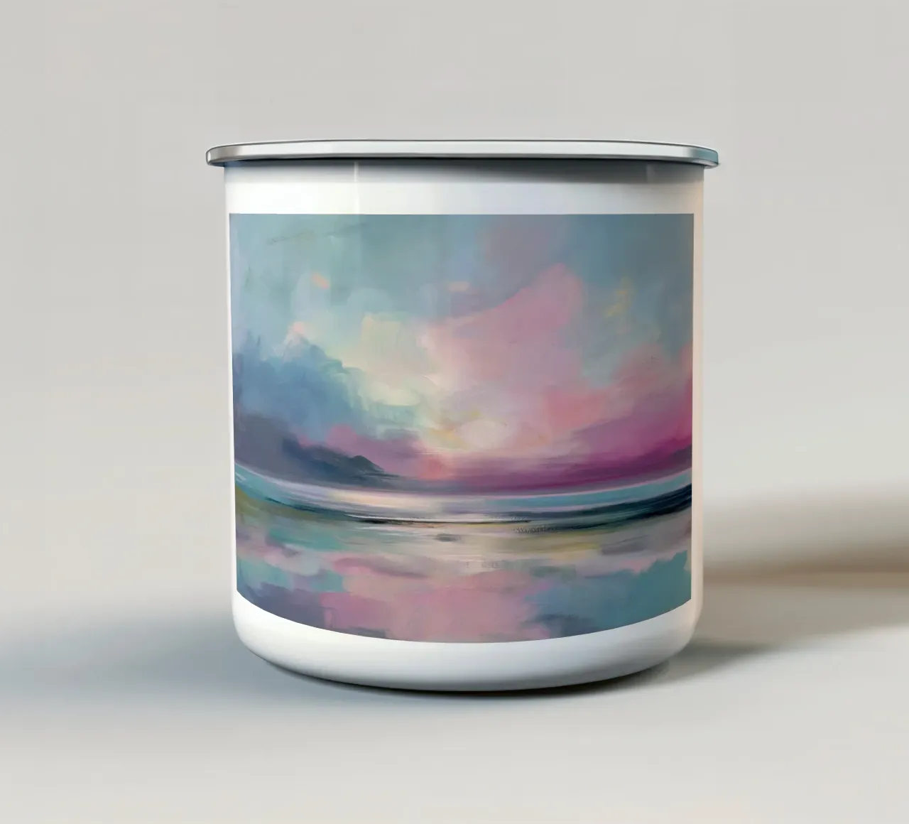 Paesaggio astratto tazza in smalto da Imagine