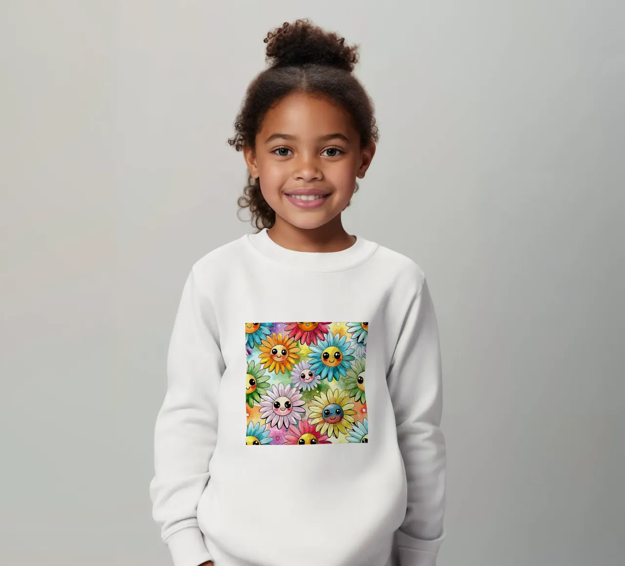 Margherite arcobaleno Kawaii felpa bambino da Happy Littles