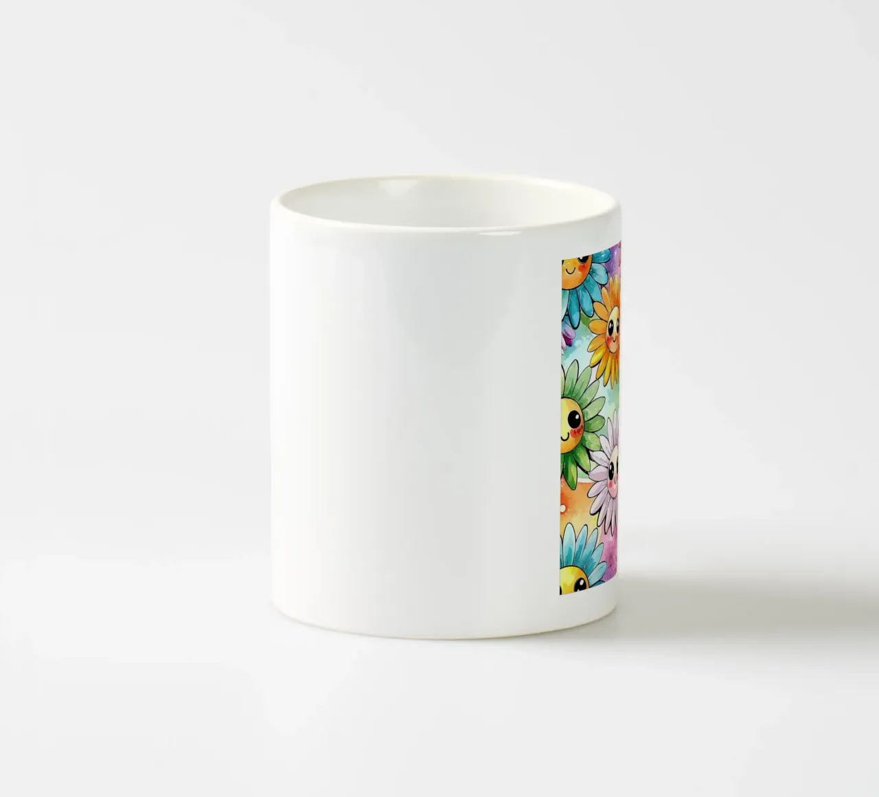 Margherite arcobaleno Kawaii tazza in ceramica da Happy Littles