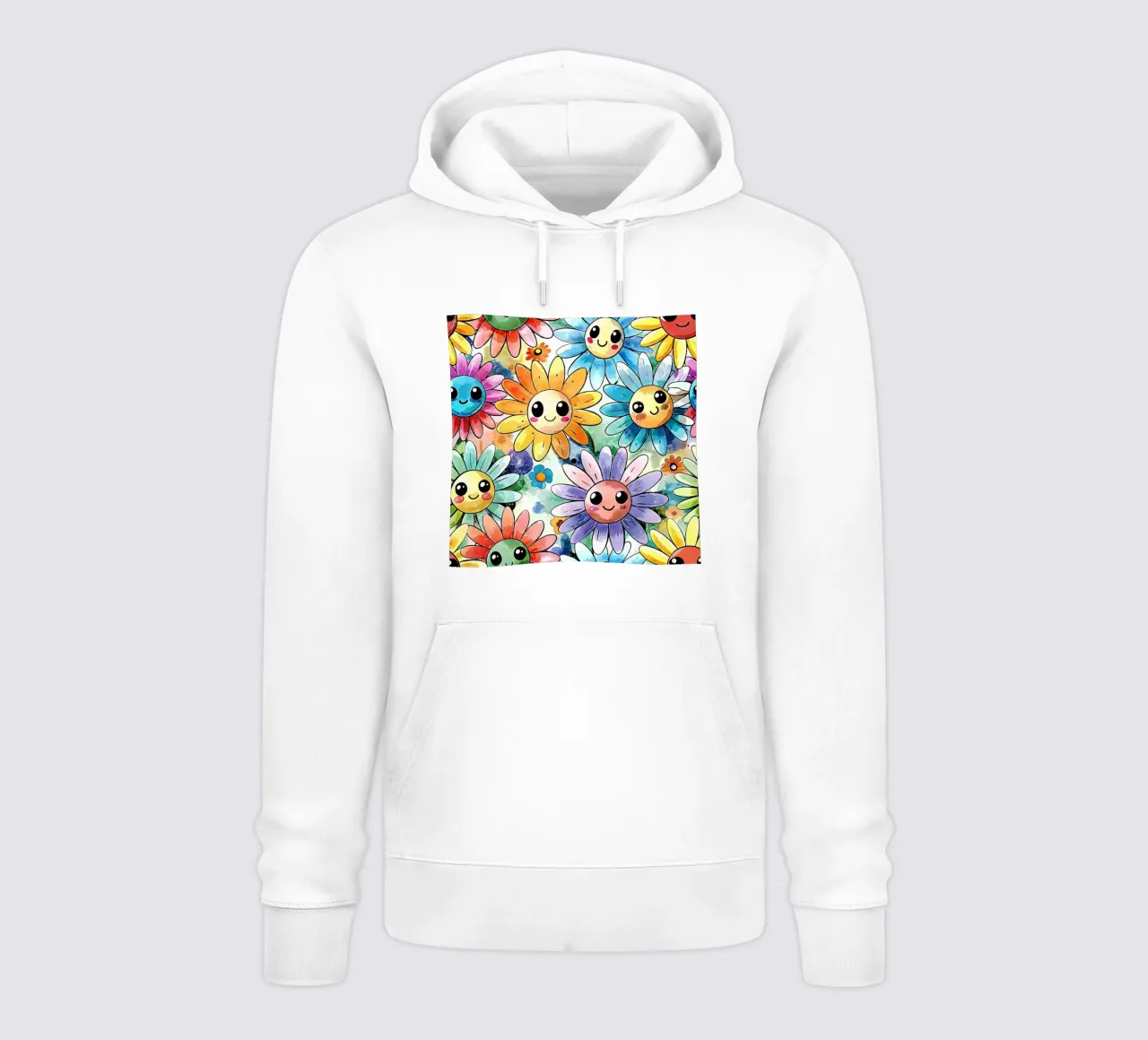 Margherite arcobaleno Kawaii felpa con cappuccio da Happy Littles