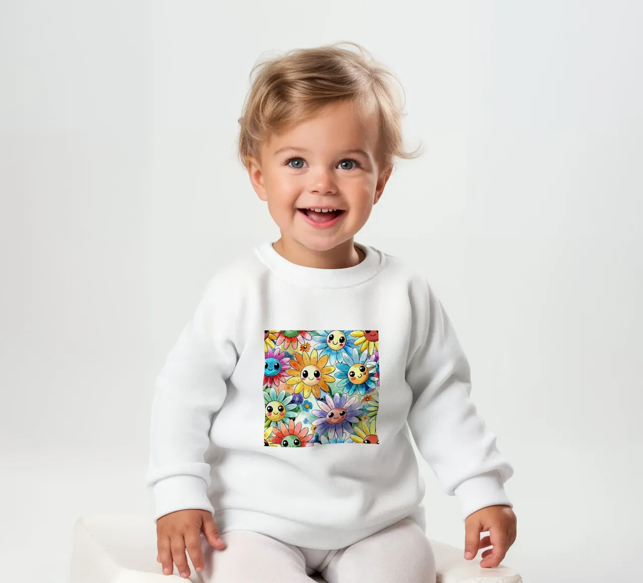 Margherite arcobaleno Kawaii felpa neonato da Happy Littles