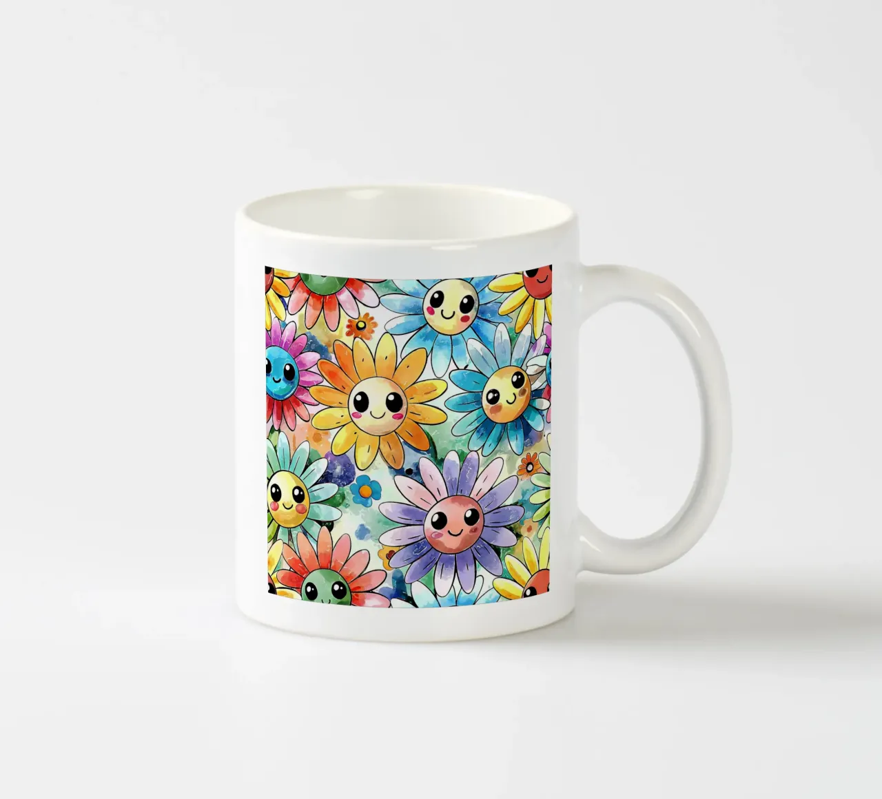 Margherite arcobaleno Kawaii tazza in ceramica da Happy Littles