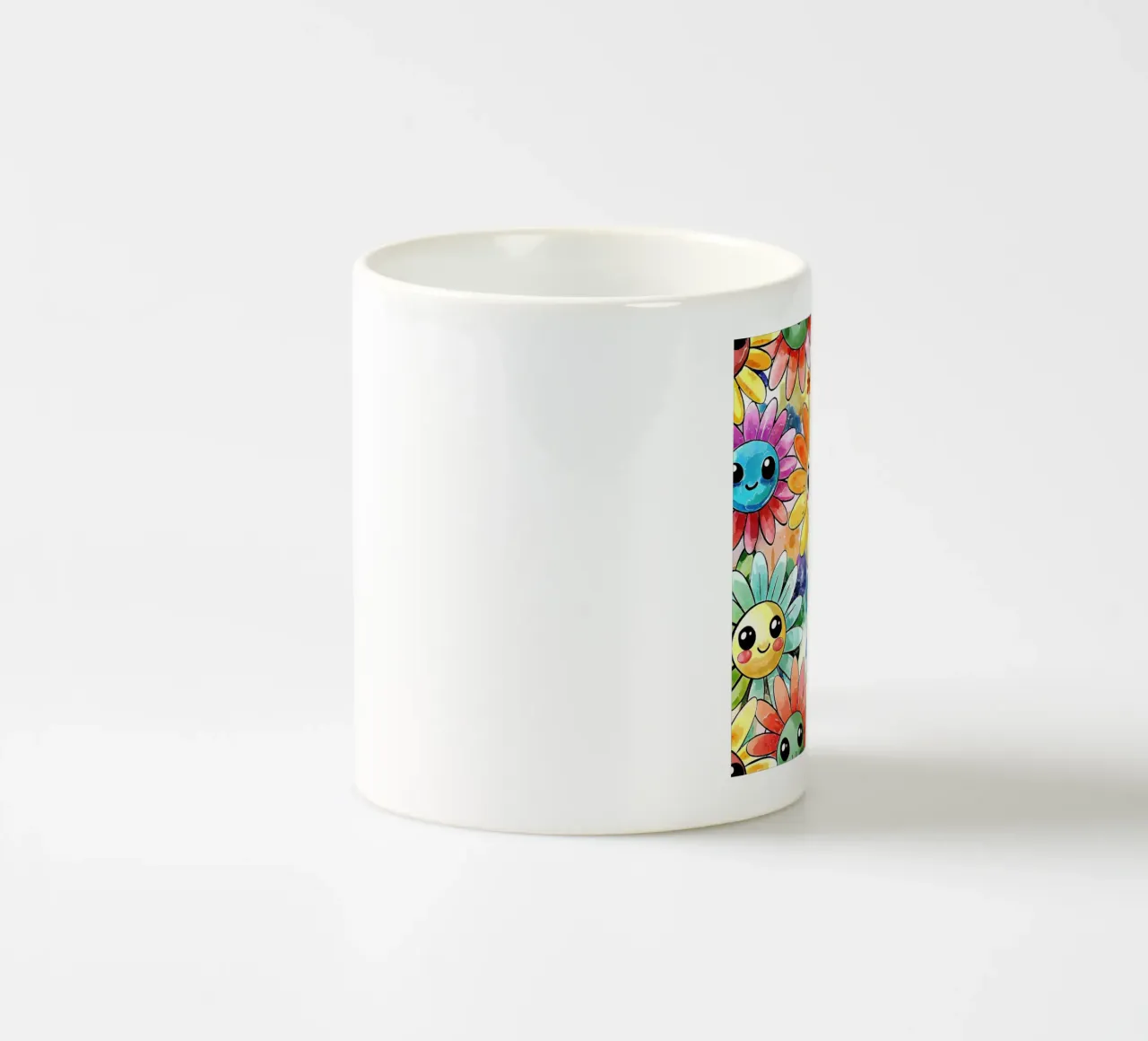 Margherite arcobaleno Kawaii tazza in ceramica da Happy Littles