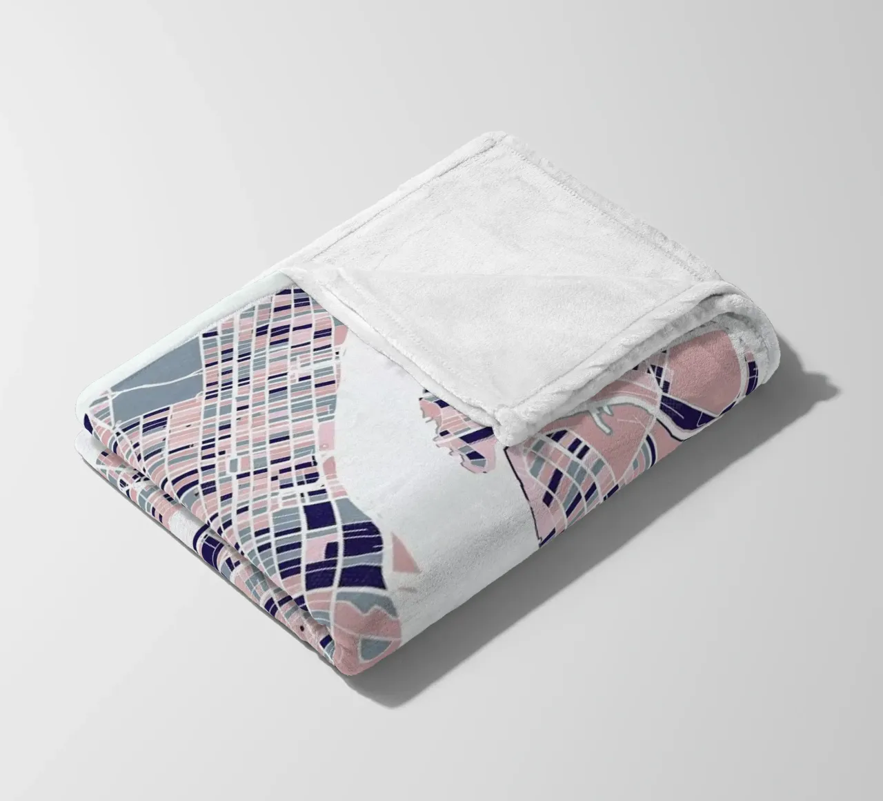 New York III fleece blanket by The Cartography Collection