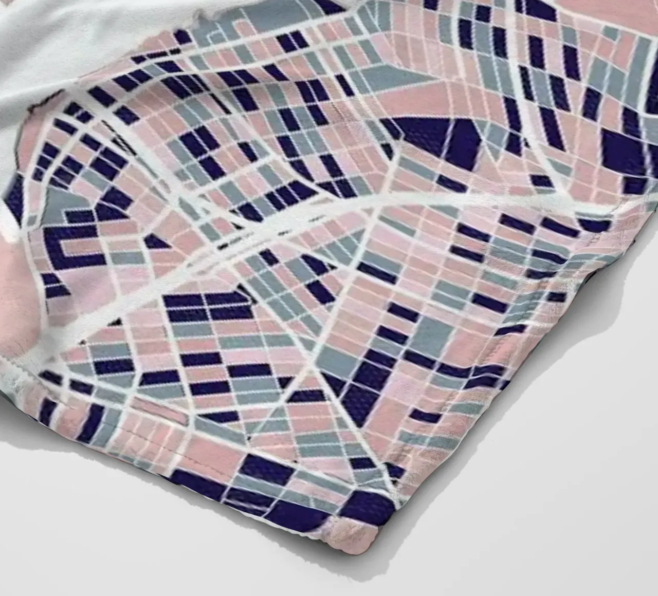 New York III fleece blanket by The Cartography Collection