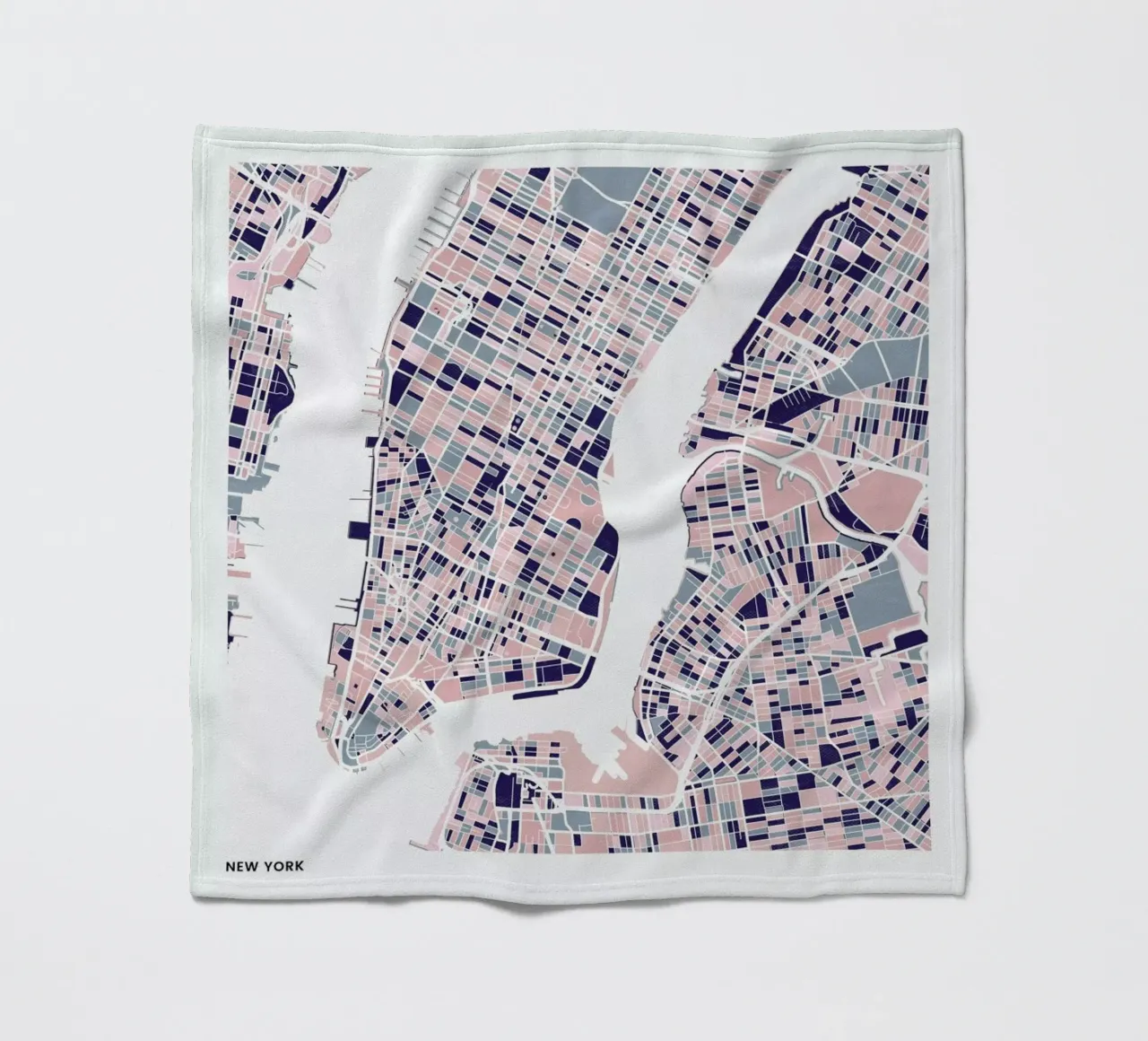 New York III fleece blanket by The Cartography Collection