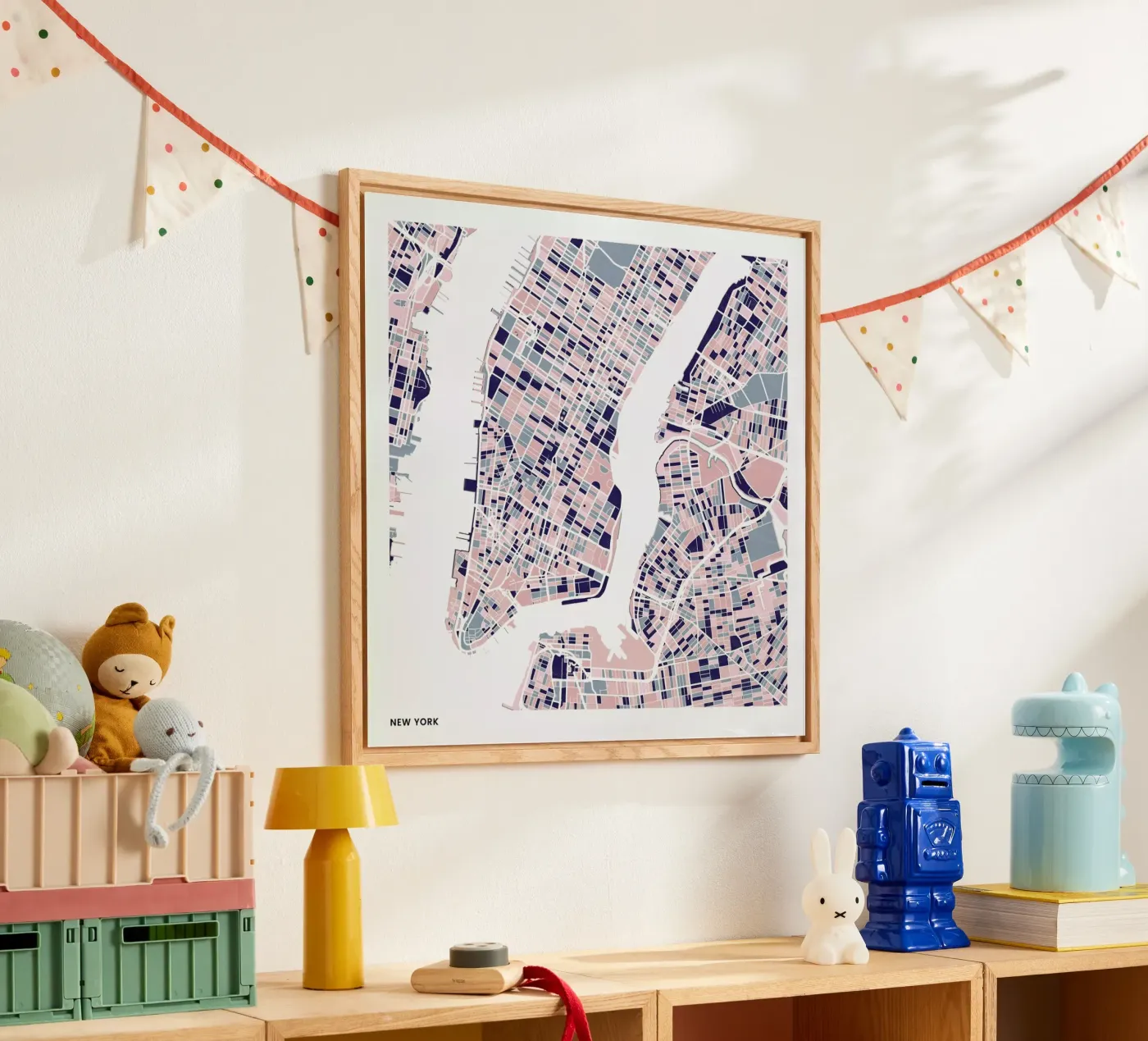 New York III plexiglass da The Cartography Collection