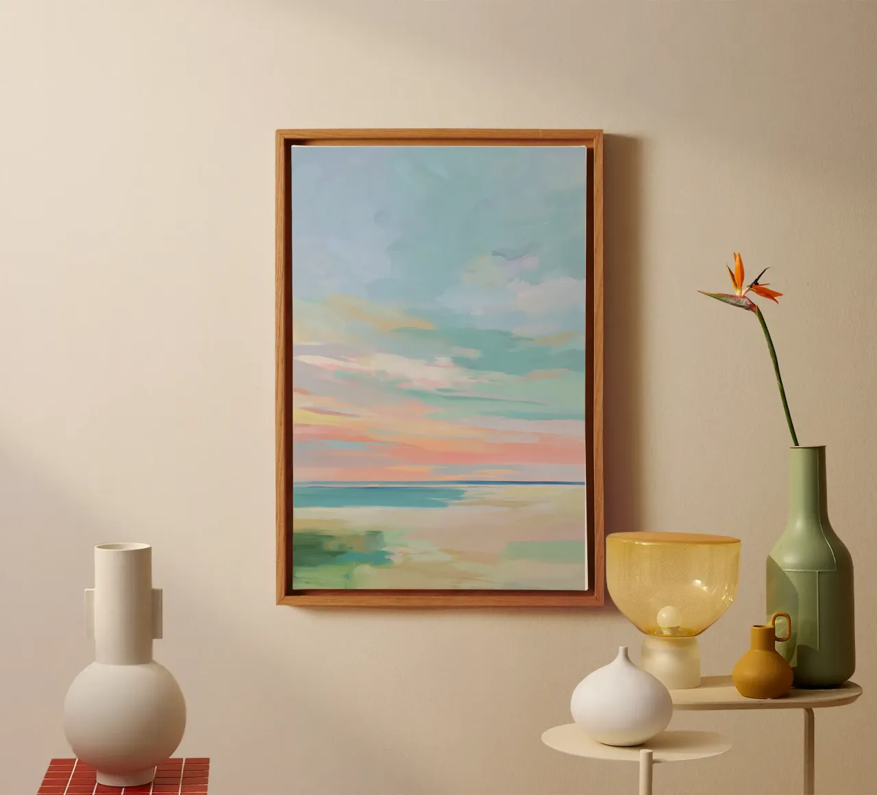 Abstract strand canvas by Imagine
