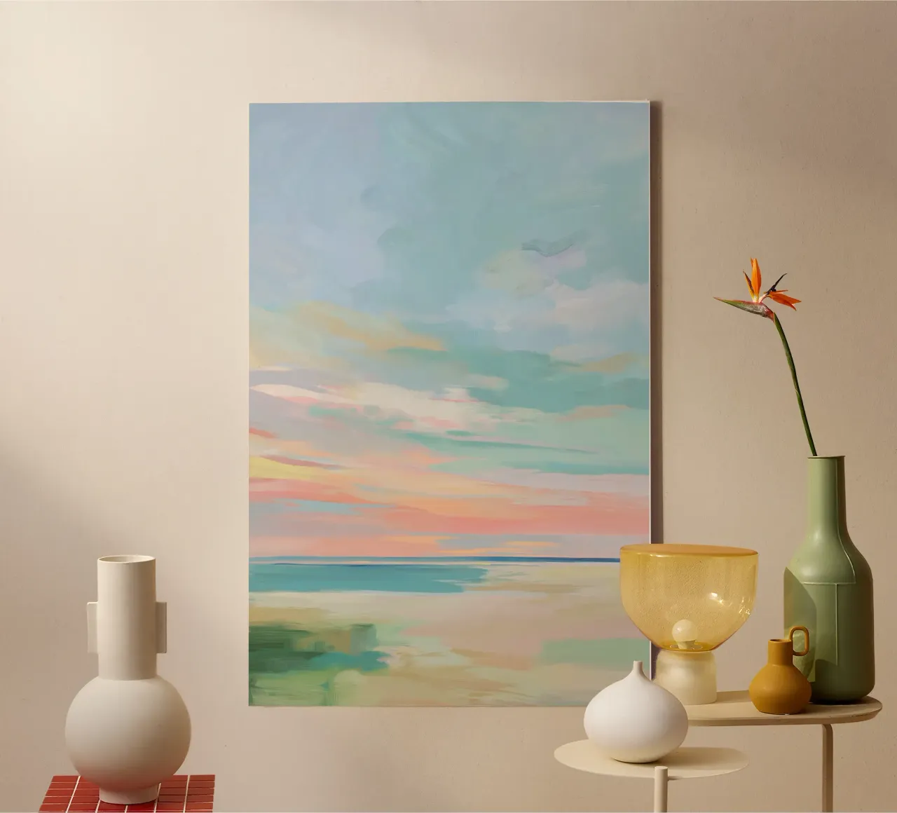 Abstract strand canvas by Imagine