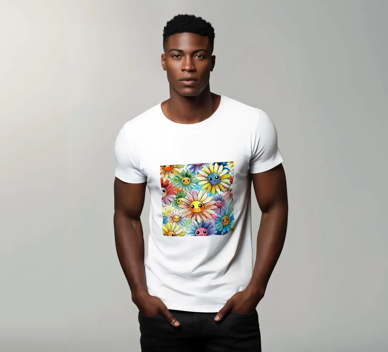 Margherite arcobaleno Kawaii t-shirt da Happy Littles