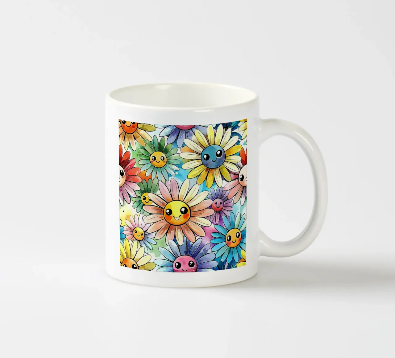 Margherite arcobaleno Kawaii tazza in ceramica da Happy Littles