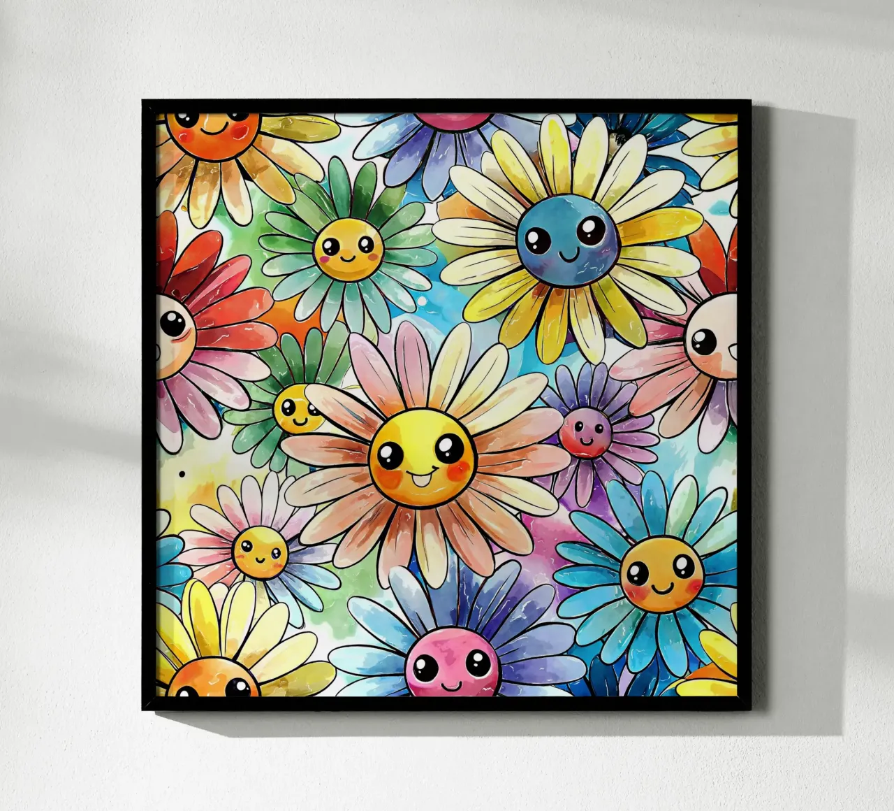 Margherite arcobaleno Kawaii carta hahnemühle da Happy Littles