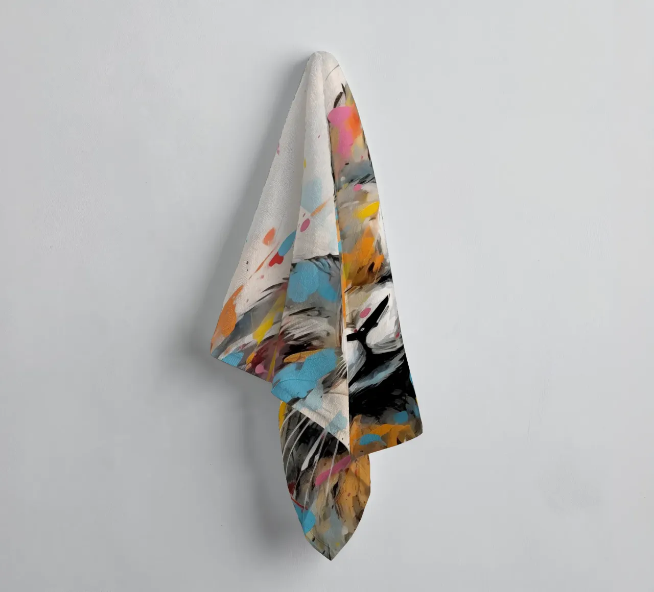 Rabbit abstract towel by Imagine