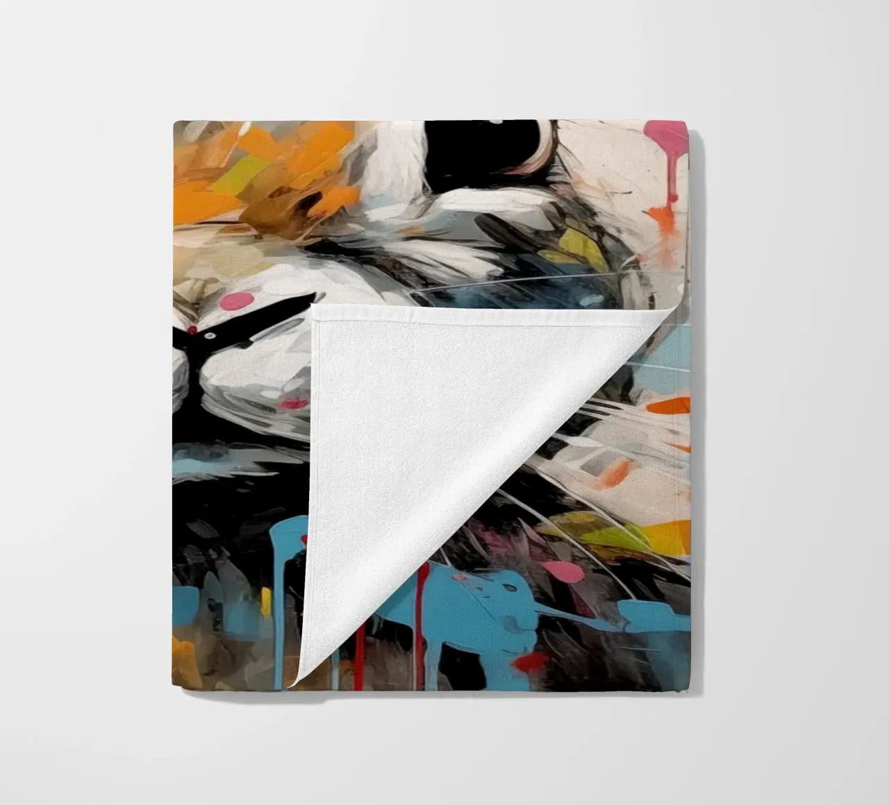 Rabbit abstract beach towel by Imagine