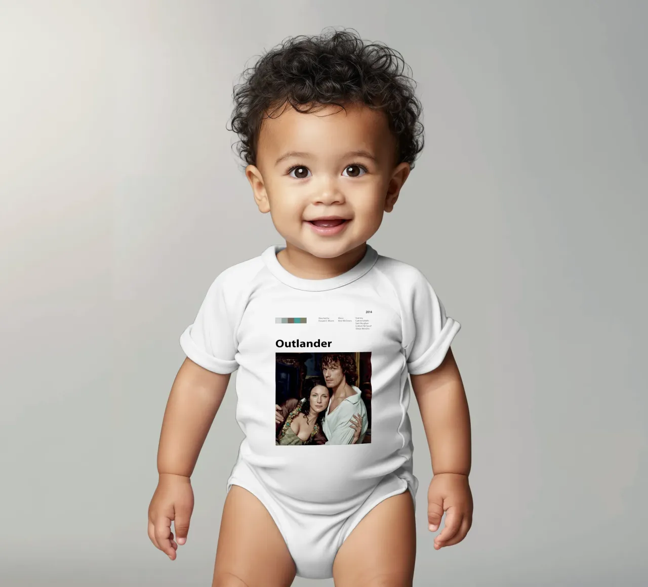 Outlander body neonato maniche corte da The Movie Wall