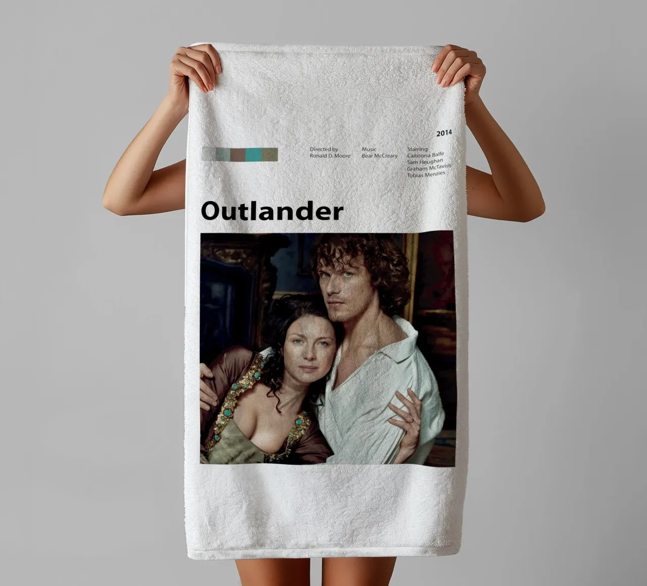Outlander asciugamano da bagno da The Movie Wall