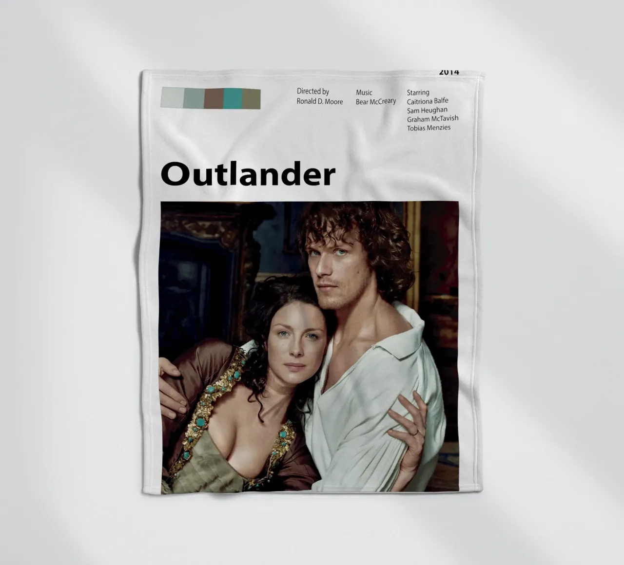 Outlander coperta in pile da The Movie Wall