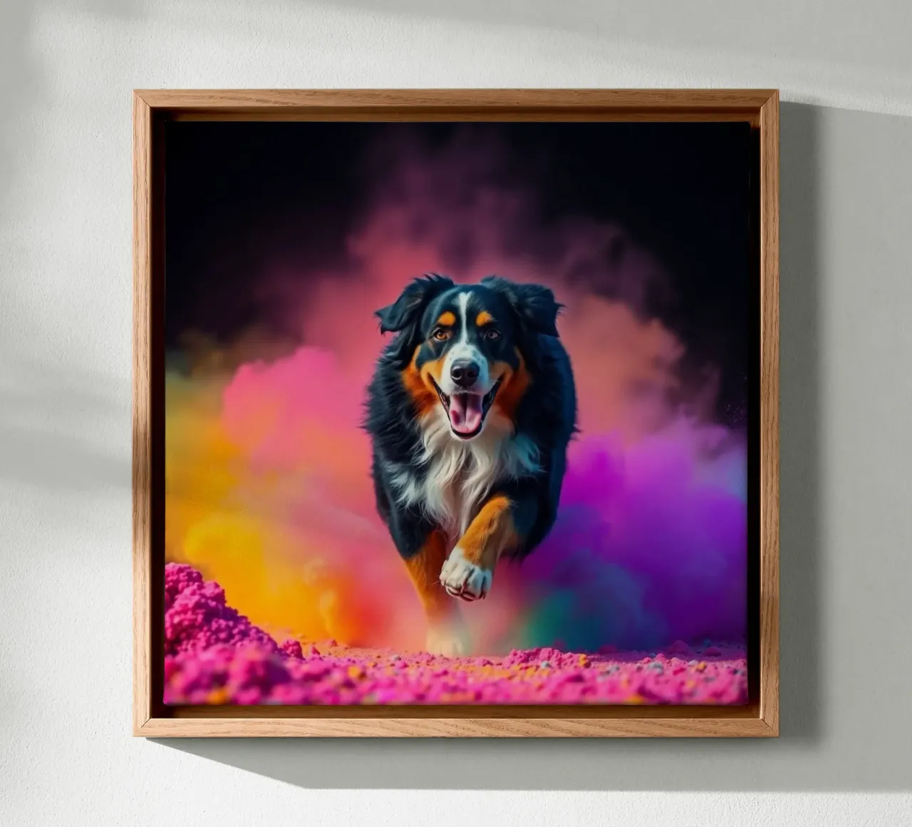 The colorful Bernese Mountain Dog #91 canvas by Yumis.Beargang.and.Me