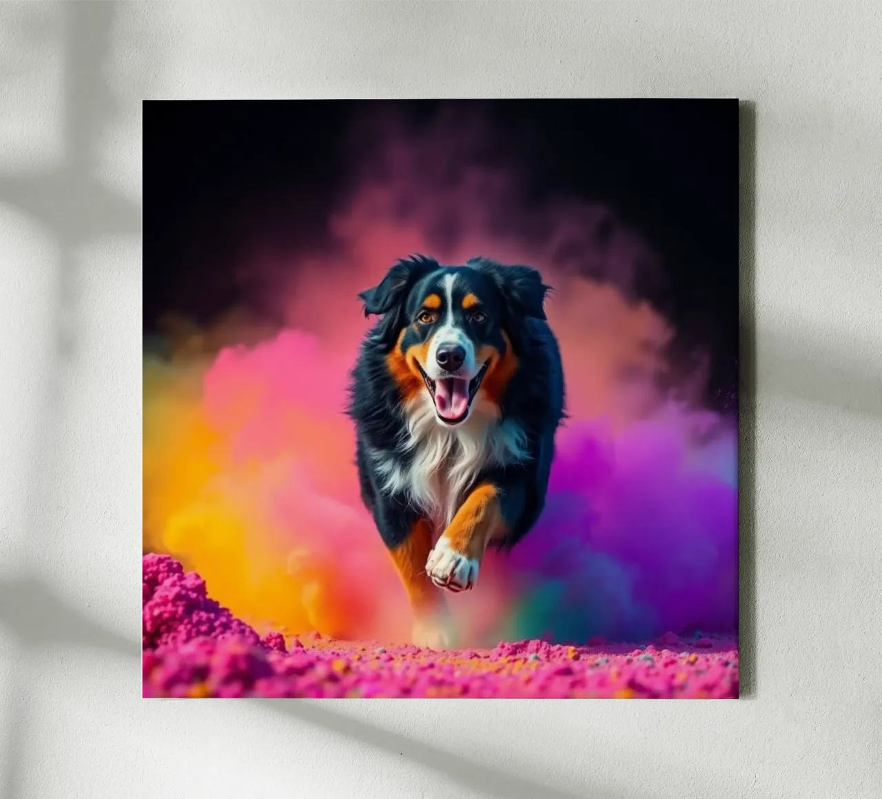 The colorful Bernese Mountain Dog #91 canvas by Yumis.Beargang.and.Me