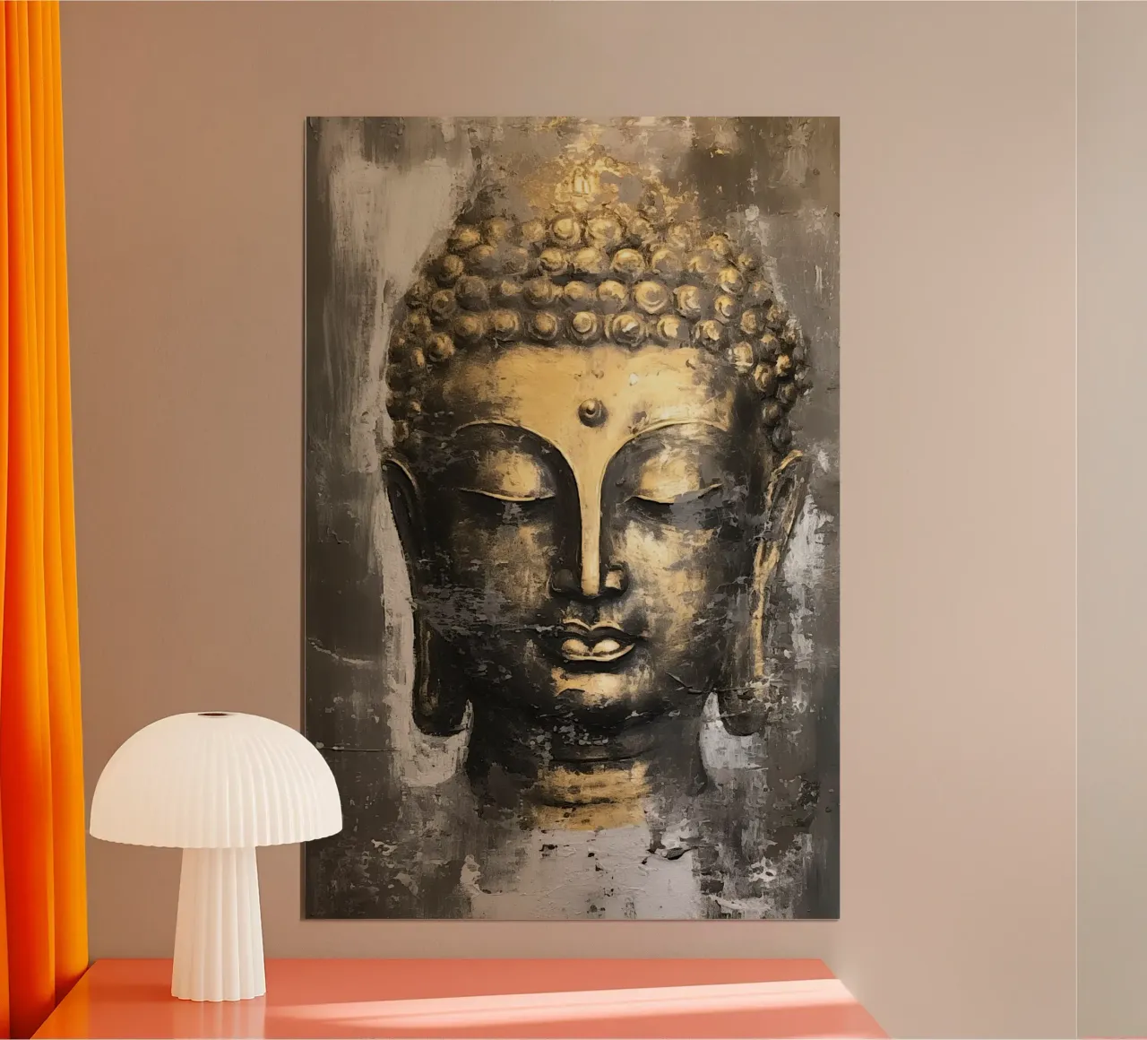 Buddha poster con telaio in legno da Imagine