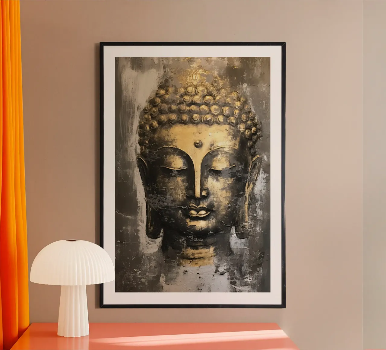 Buddha poster con telaio in legno da Imagine