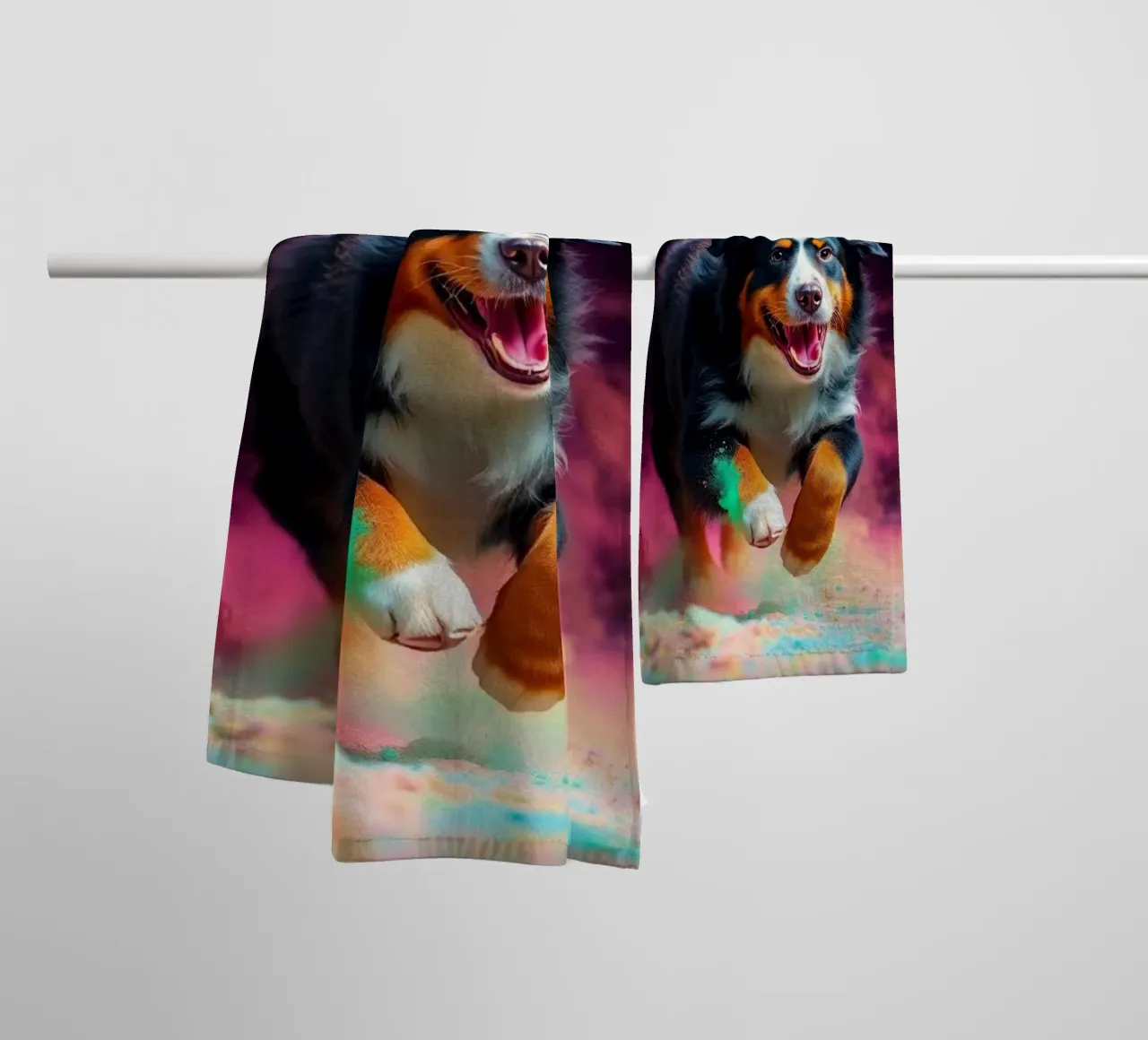 Le bouvier bernois coloré #92 serviette de bain de Yumis.Beargang.and.Me