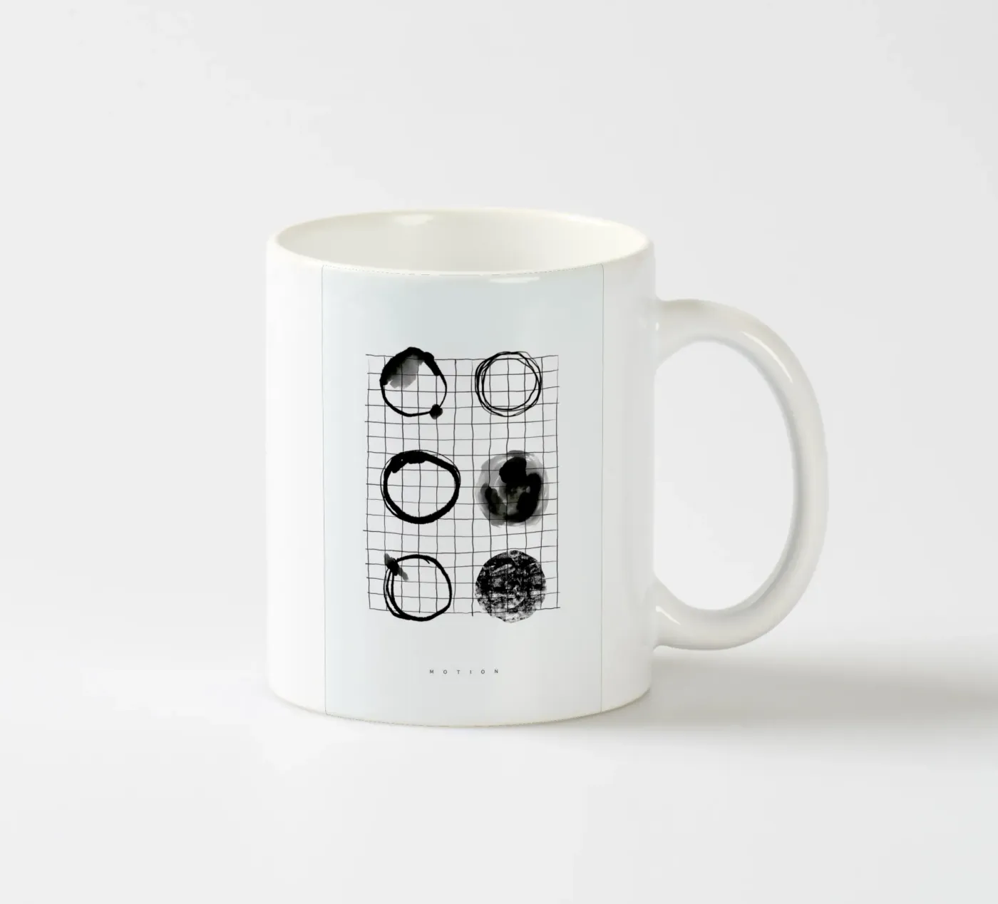 Motion ceramic mug by Graphite
