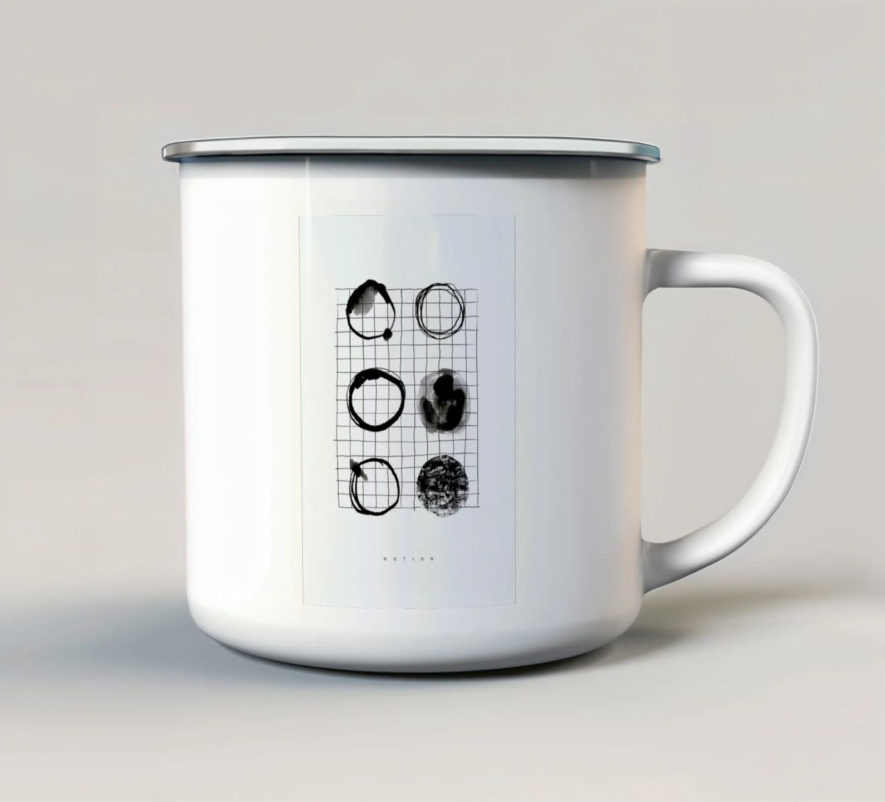 Motion tazza in smalto da Graphite