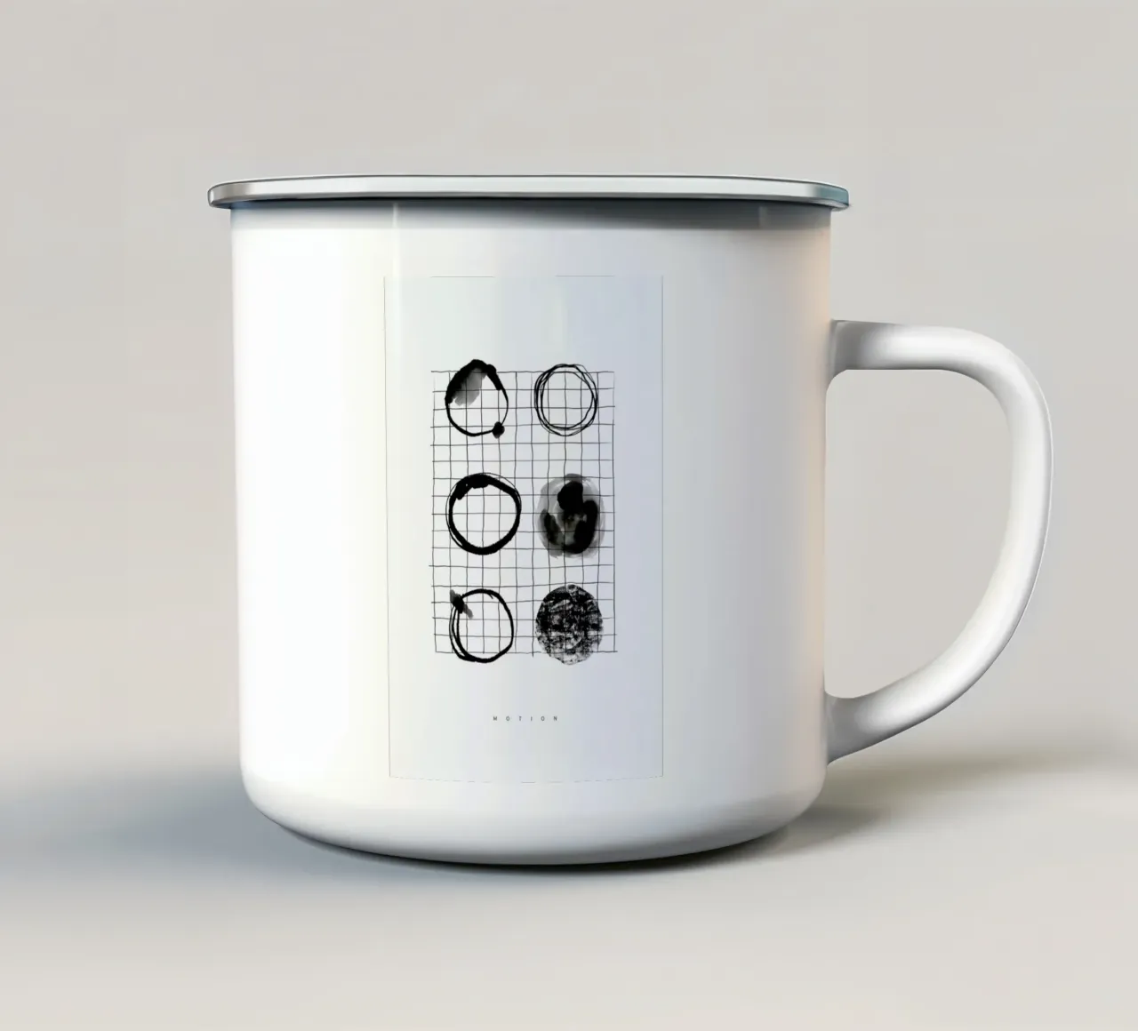 Motion enamel mug by Graphite