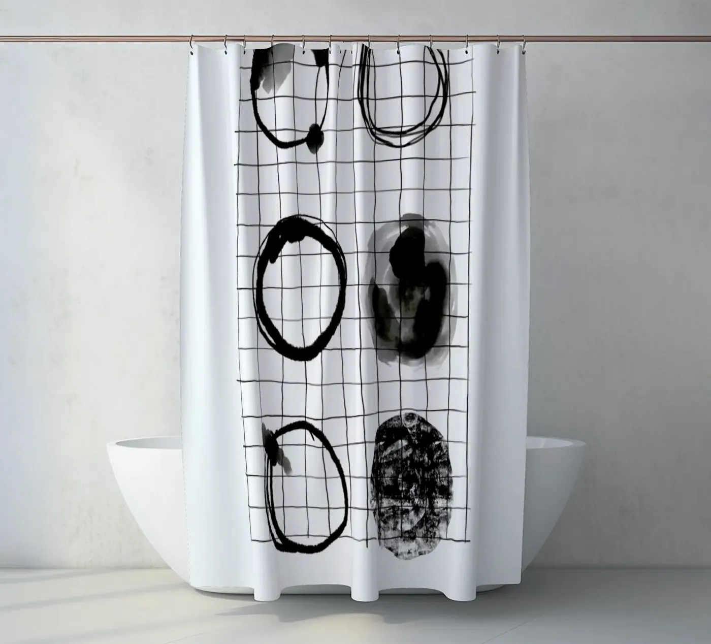 Motion Duschvorhang von Graphite