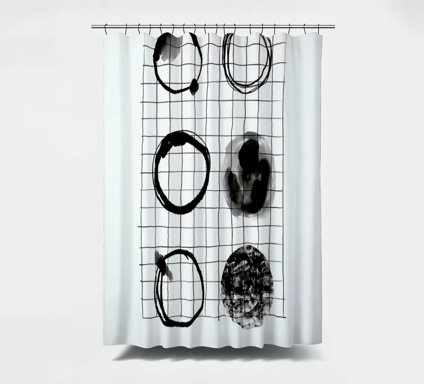 Motion douchegordijn van Graphite