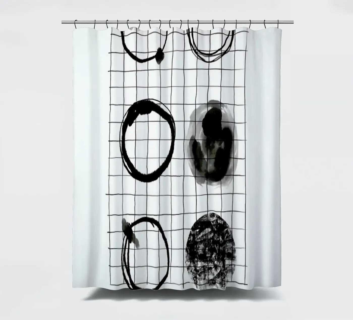 Motion douchegordijn van Graphite