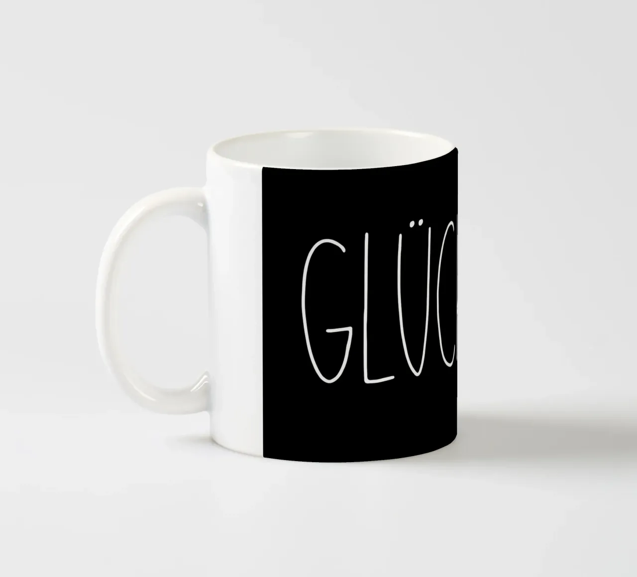 GLÜCKLICH tazza in ceramica da DigiWunderwerk