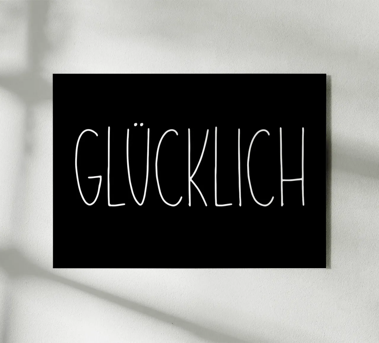 GLÜCKLICH plexiglass da DigiWunderwerk