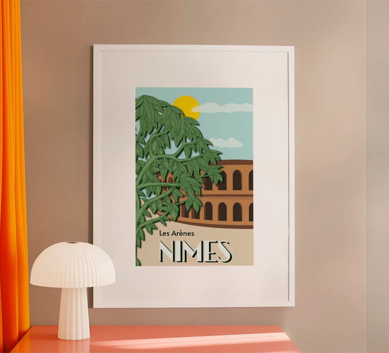 Nîmes Arena Vintage Poster | French Heritage Art poster de Une Affaire de Filles