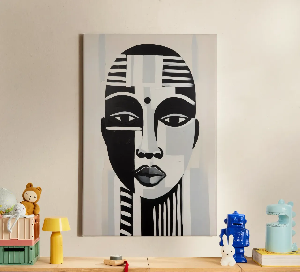 Afrikanisches Gesicht Leinwand von Imagine