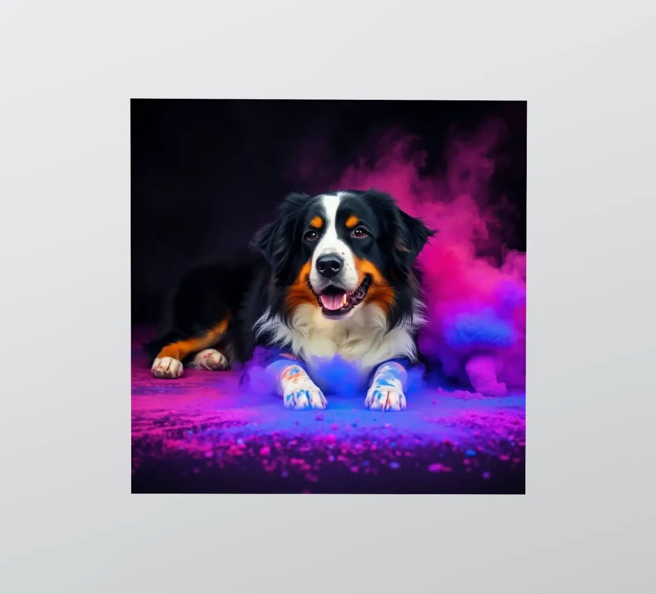 The colorful Bernese Mountain Dog #94 sticker by Yumis.Beargang.and.Me